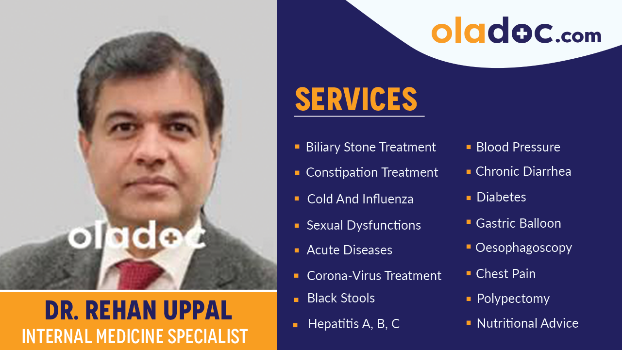 Services provided by Dr. Rehan Uppal